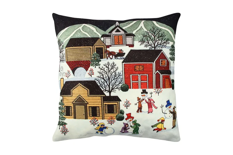 Gravel Pude 43x43 cm, Multifarvet