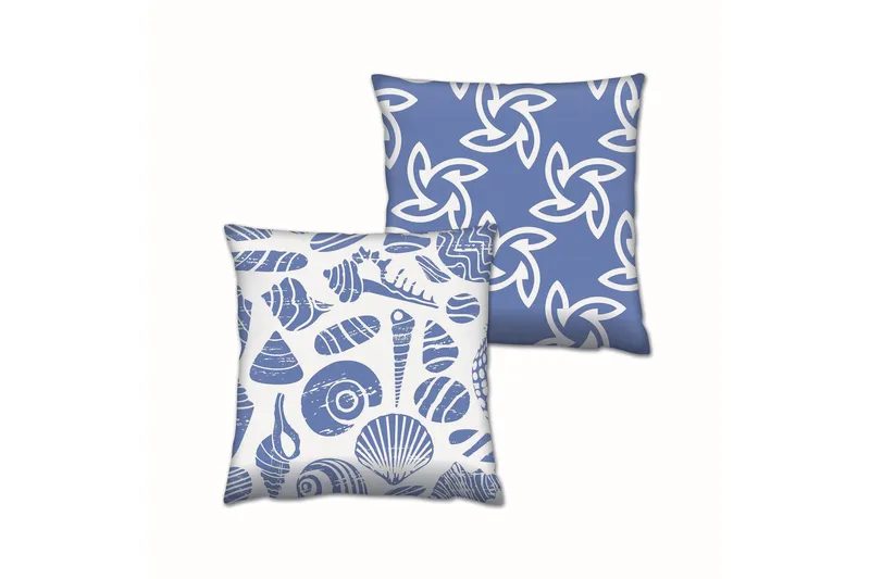 Gravel Pude 43x43 cm 2-pak, Multifarvet