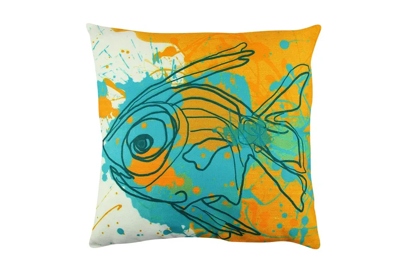 Gravel Pude 43x43 cm, Multifarvet