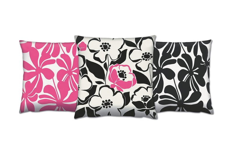 Gravel Pude 43x43 cm 3-pak, Multifarvet