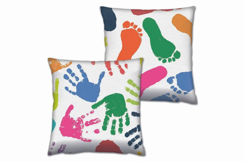 Gravel Pude 43x43 cm 2-pak, Multifarvet