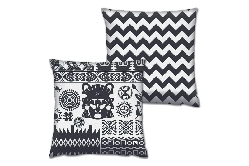 Gravel Pude 43x43 cm 2-pak, Multifarvet