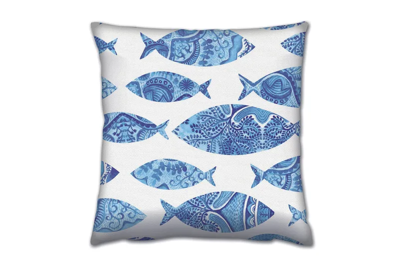 Gravel Pude 43x43 cm, Multifarvet