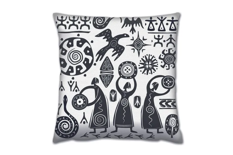 Gravel Pude 43x43 cm, Multifarvet