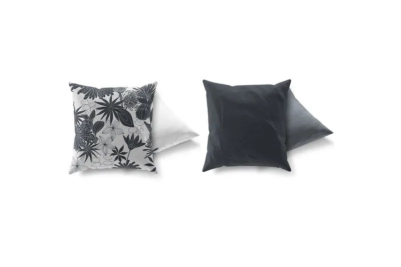 Gravel Pude 43x43 cm 2-pak - Multifarvet - Tekstiler - Pude & plaid - Pyntepuder & pudebetræk