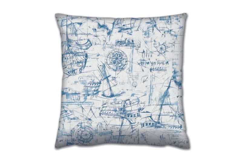 Gravel Pude 43x43 cm, Multifarvet