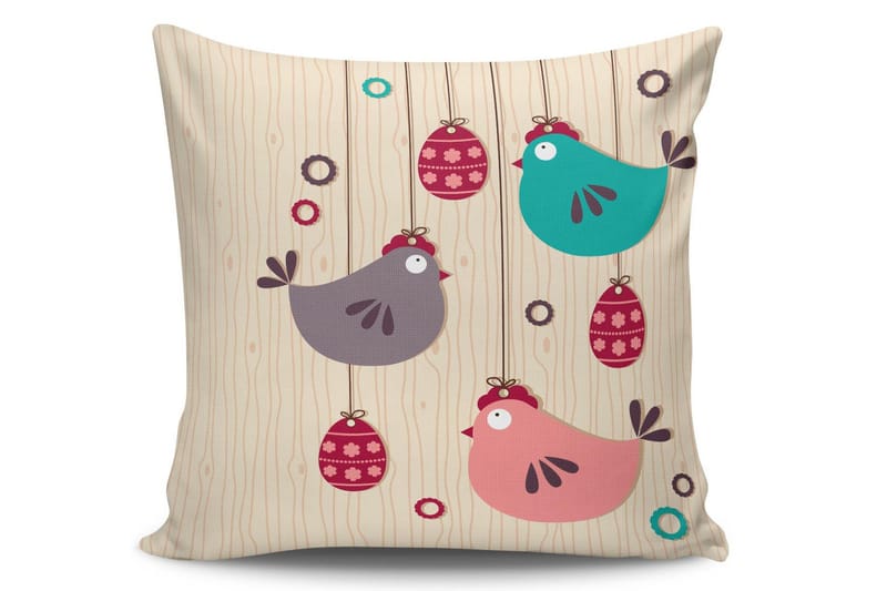 Kissy Pudebetræk 45x45 cm, Multifarvet