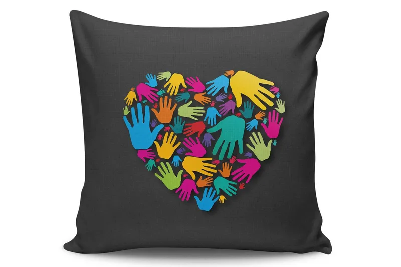 Kissy Pudebetræk 45x45 cm, Multifarvet