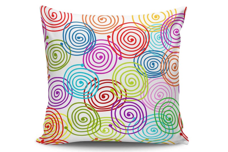 Kissy Pude 45x45 cm - Multifarvet - Tekstiler - Pude & plaid - Pyntepuder & pudebetræk