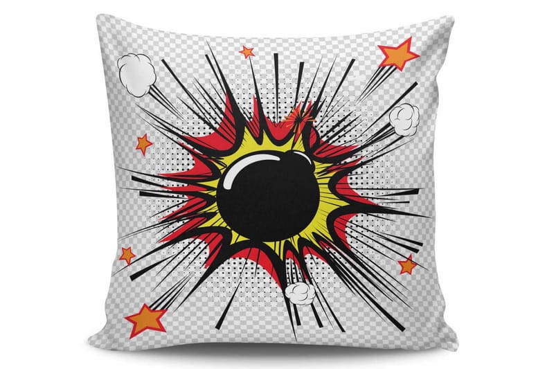 Kissy Pude 45x45 cm, Multifarvet