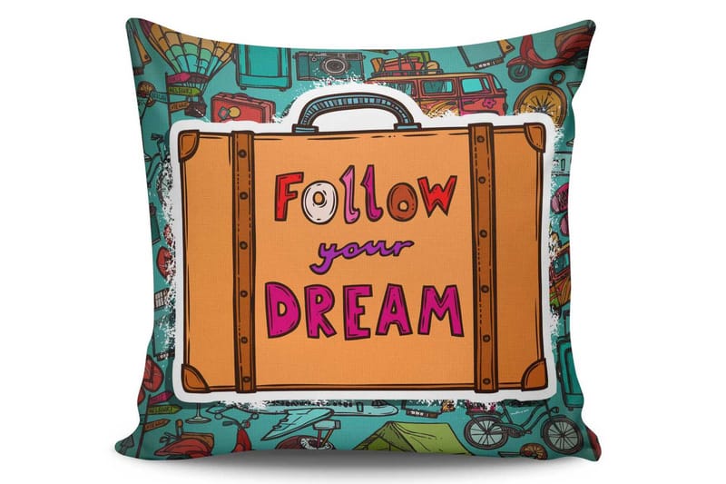 Kissy Pude 45x45 cm, Multifarvet