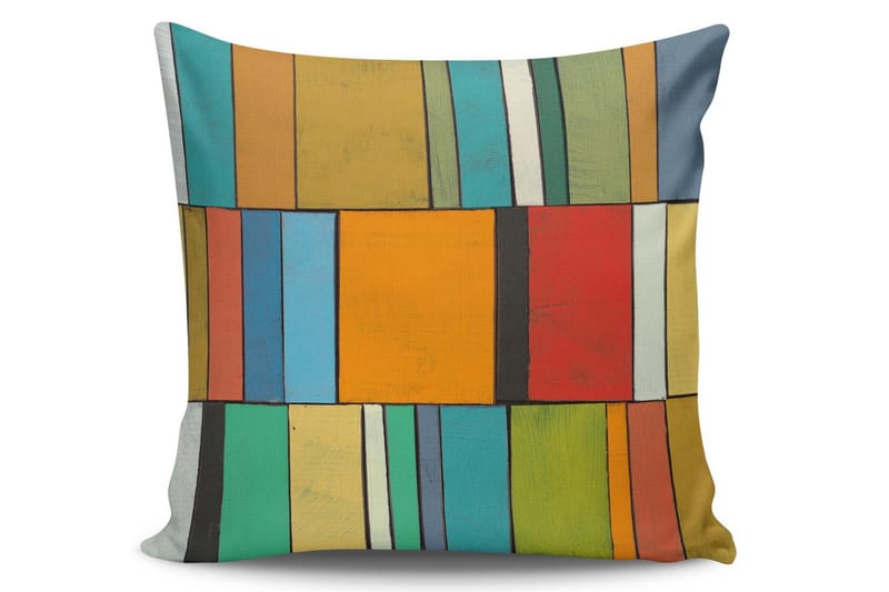 Kissy Pude 45x45 cm - Multifarvet - Tekstiler - Pude & plaid - Pyntepuder & pudebetræk