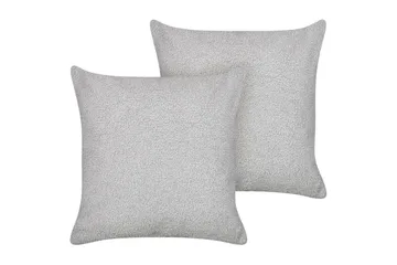Pyntepuder Leuzea sæt med 2 Grå, 45x45 cm