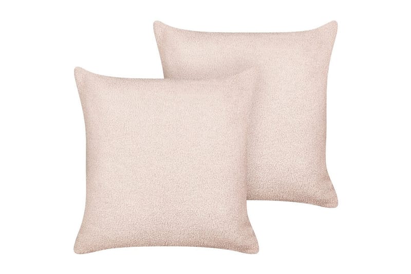 Pyntepuder Leuzea sæt med 2 Rosa, 45x45 cm - Rosa, 45x45 cm - Tekstiler - Pude & plaid - Udendørs puder