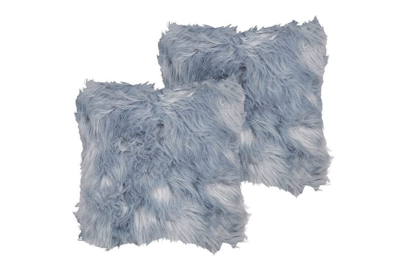 Pyntepuder Lubha sæt af 2 Blå/grå - Blå/grå - Tekstiler - Pude & plaid - Pyntepuder & pudebetræk