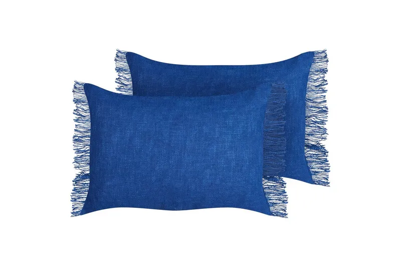 Pyntepuder Maba sæt af 2 Blå - Blå - Tekstiler - Pude & plaid - Udendørs puder
