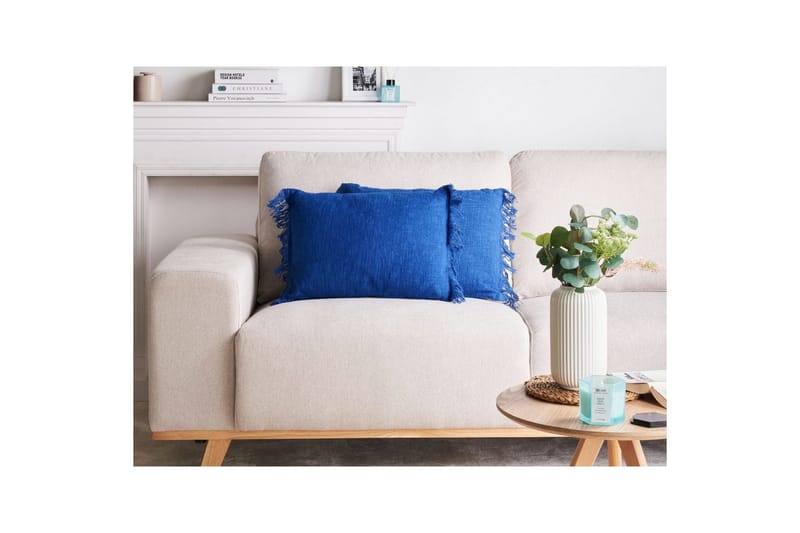 Pyntepuder Maba sæt af 2 Blå - Blå - Tekstiler - Pude & plaid - Udendørs puder