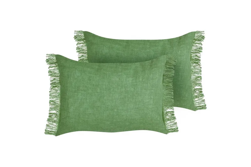 Pyntepuder Maba sæt af 2 Grøn - Grøn - Tekstiler - Pude & plaid - Udendørs puder