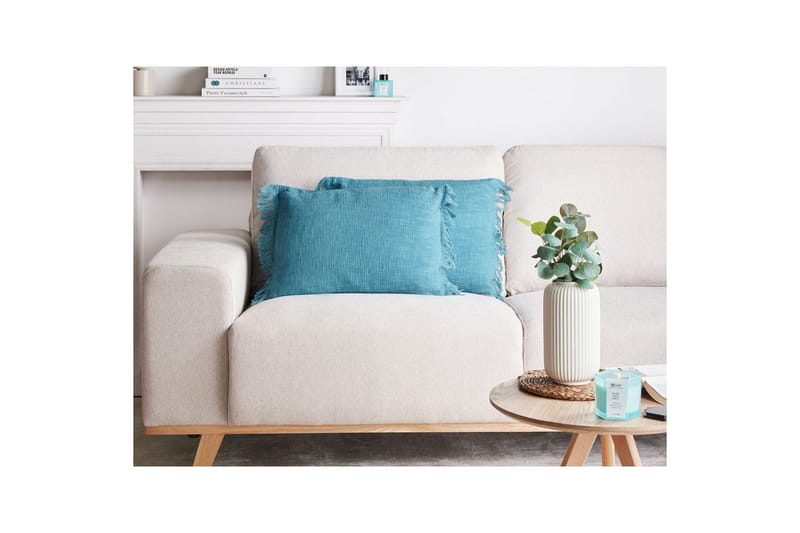 Pyntepuder Maba sæt af 2 Marineblå - Marineblå - Tekstiler - Pude & plaid - Udendørs puder