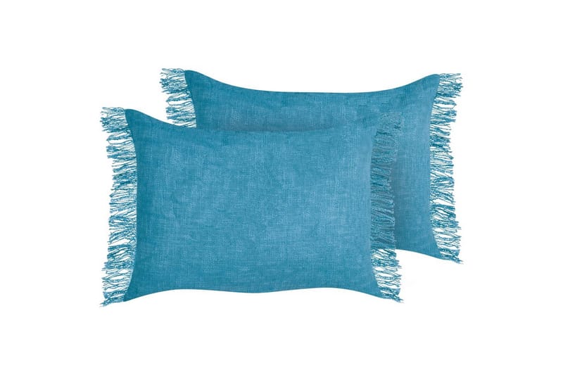 Pyntepuder Maba sæt af 2 Marineblå - Marineblå - Tekstiler - Pude & plaid - Udendørs puder