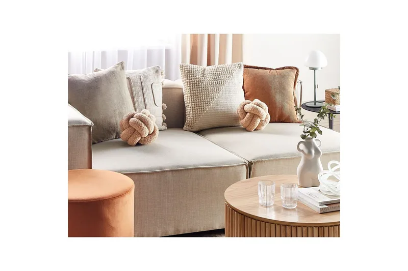 Pyntepuder Malni sæt á 2 Beige - Beige - Tekstiler - Pude & plaid - Udendørs puder
