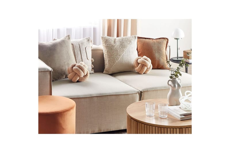 Pyntepuder Malni sæt á 2 Beige - Beige - Tekstiler - Pude & plaid - Udendørs puder