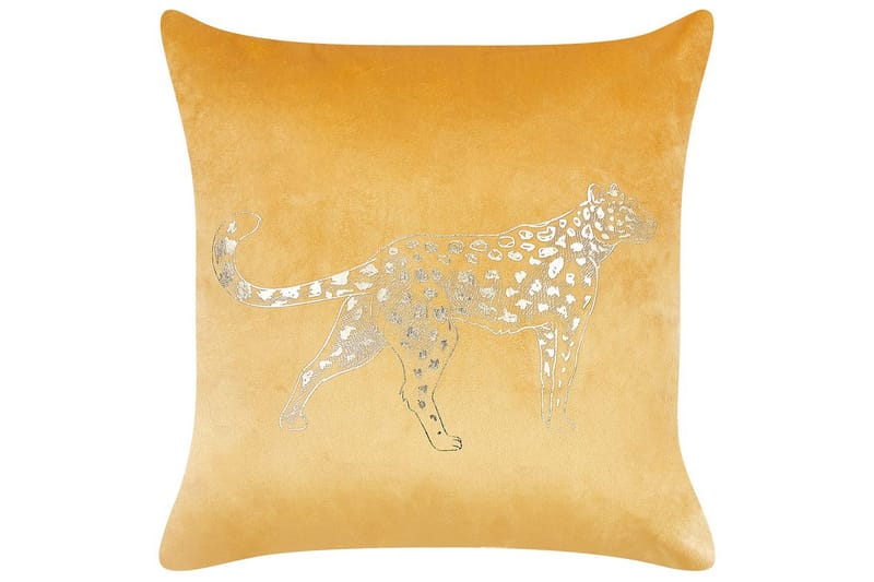 Pyntepuder Marula sæt om 2 Gul/Guld - Gul/Guld - Tekstiler - Pude & plaid - Udendørs puder