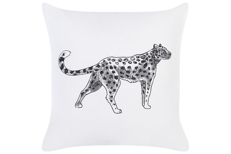 Pyntepuder Marula sæt om 2 Hvid/Sort - Hvid/Sort - Tekstiler - Pude & plaid - Udendørs puder