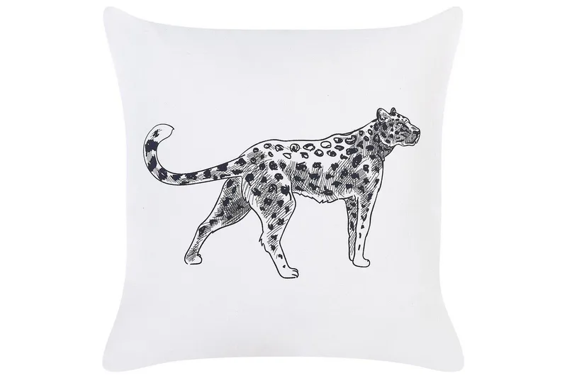 Pyntepuder Marula sæt om 2 Hvid/Sort - Hvid/Sort - Tekstiler - Pude & plaid - Udendørs puder