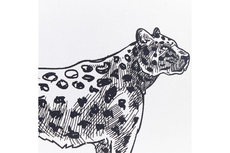 Pyntepuder Marula sæt om 2 Hvid/Sort - Hvid/Sort - Tekstiler - Pude & plaid - Udendørs puder