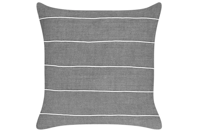 Pyntepuder Milas sæt om 2 Grå/hvid - Grå/hvid - Tekstiler - Pude & plaid - Udendørs puder