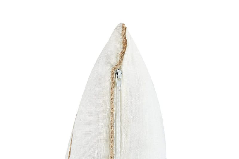 Pyntepuder Milas sæt om 2 Hvid/Beige - Hvid/Beige - Tekstiler - Pude & plaid - Udendørs puder