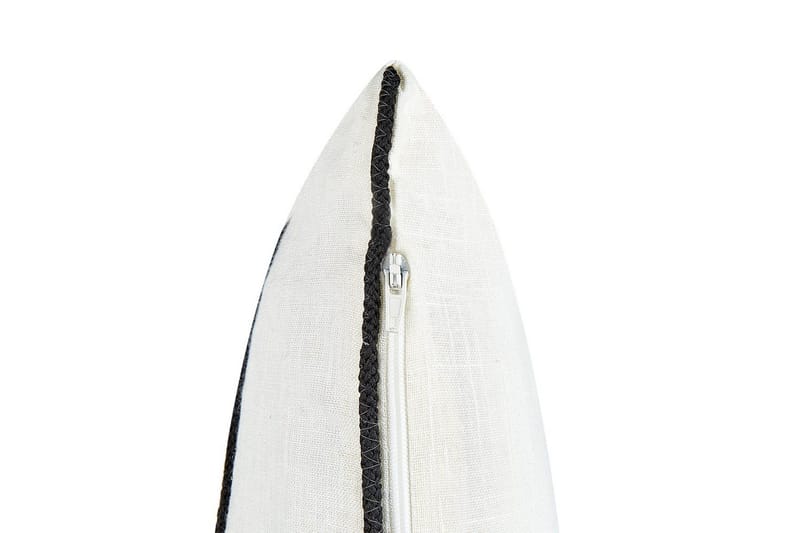 Pyntepuder Milas sæt om 2 Hvid/Sort - Hvid/Sort - Tekstiler - Pude & plaid - Udendørs puder