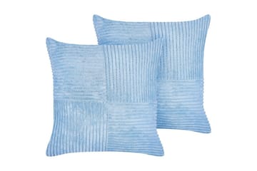 Pyntepuder Millet sæt om 2 Blå, Firkantet