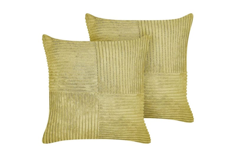 Pyntepuder Millet sæt om 2 Grøn, Firkantet - Grøn, Firkantet - Tekstiler - Pude & plaid - Udendørs puder