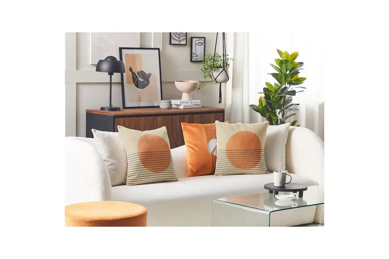 Pyntepuder Moonflower sæt af 2 - Tekstiler - Pude & plaid - Udendørs puder