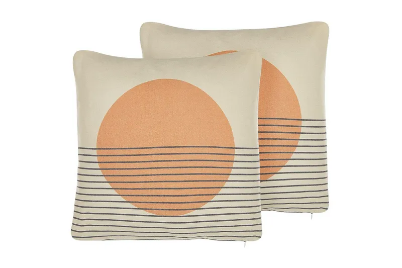 Pyntepuder Moonflower sæt af 2 - Tekstiler - Pude & plaid - Udendørs puder