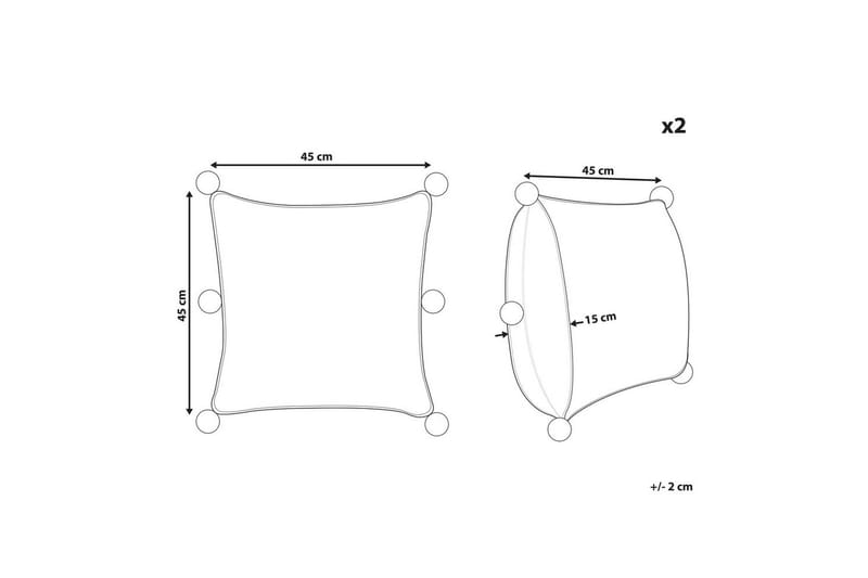 Pyntepuder Ocotea sæt af 2 - Tekstiler - Pude & plaid - Pyntepuder & pudebetræk