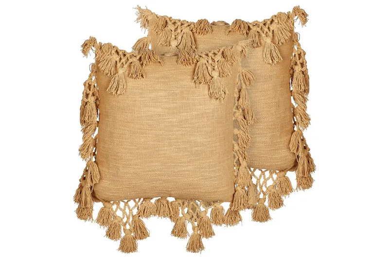 Pyntepuder Olearia sæt af 2 Sandeige - Sandeige - Tekstiler - Pude & plaid - Pyntepuder & pudebetræk