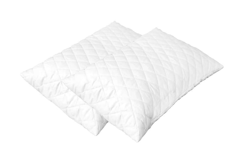 Puder 2 Stk. 60 X 40 X 14 Cm Memoryskum - Hvid - Tekstiler - Pude & plaid - Pyntepuder & pudebetræk