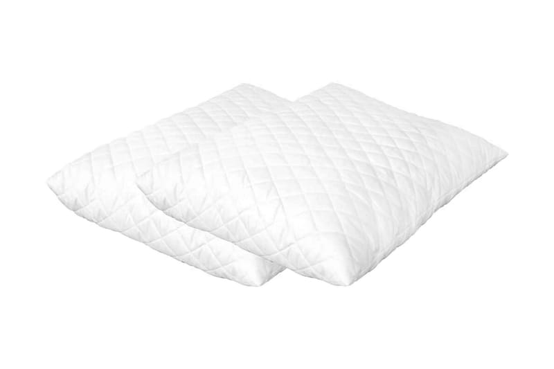 Puder 2 Stk. 70 X 60 X 14 Cm Memoryskum - Hvid - Tekstiler - Pude & plaid - Pyntepuder & pudebetræk