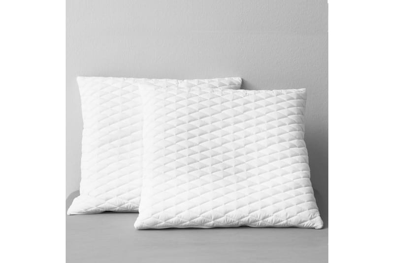 Puder 2 Stk. 70 X 60 X 14 Cm Memoryskum - Hvid - Tekstiler - Pude & plaid - Pyntepuder & pudebetræk