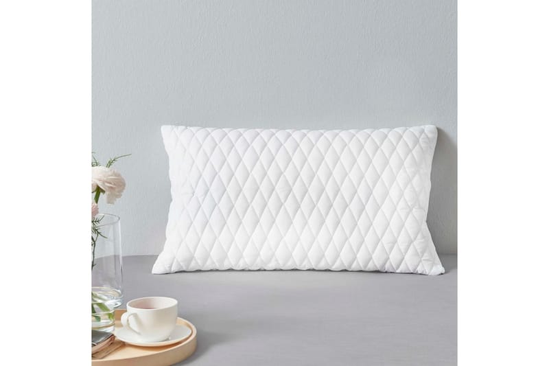 Puder 2 Stk. 80 X 40 X 14 Cm Memoryskum - Hvid - Tekstiler - Pude & plaid - Pyntepuder & pudebetræk