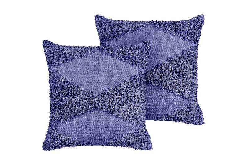 Pyntepuder Rhoeo sæt af 2 Violet - Violet - Tekstiler - Pude & plaid - Udendørs puder
