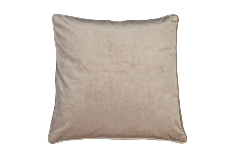 Sameta Pudebetræk 45x45 cm Velour - Sand - Tekstiler - Pude & plaid - Pyntepuder & pudebetræk