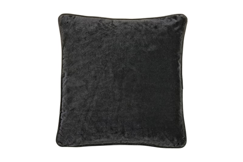 Sameta Pudebetræk 45x45 cm Velour - Sort - Tekstiler - Pude & plaid - Pyntepuder & pudebetræk