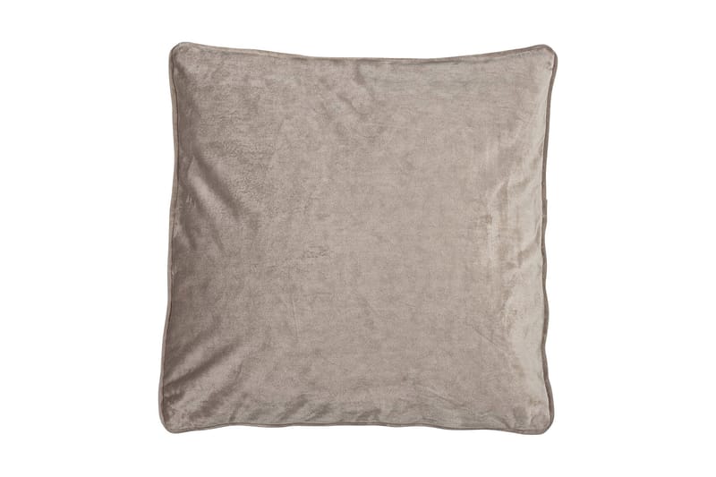 Sameta Pudebetræk 45x45 cm Velour, Grå/Beige