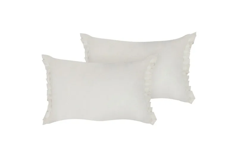 Pyntepuder Sassafras sæt på 2 Hvid, Hvid