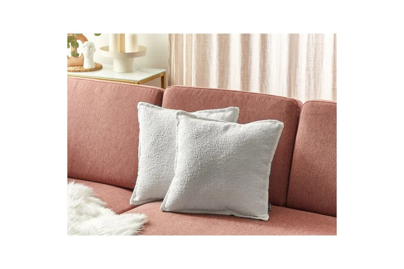 Pyntepuder Senecia sæt med 2 Hvid - Hvid - Tekstiler - Pude & plaid - Pyntepuder & pudebetræk