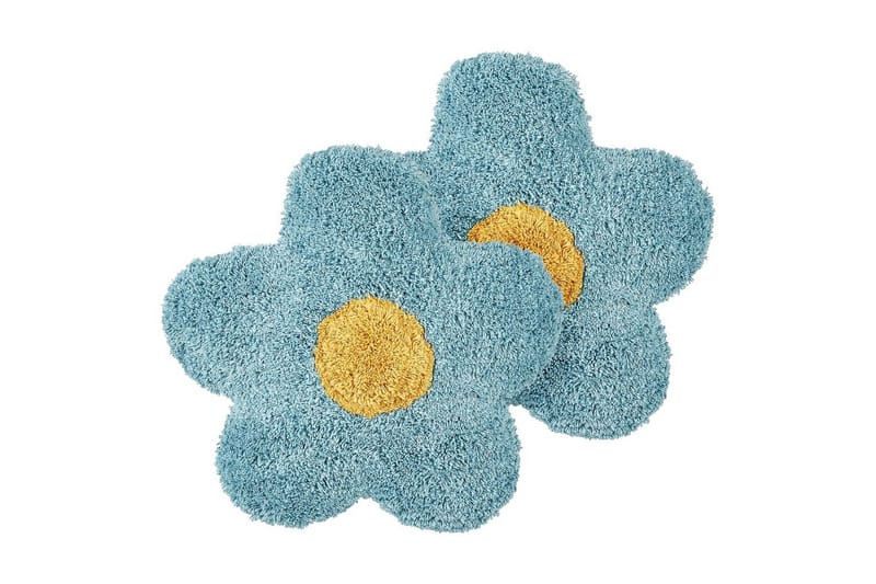 Pyntepuder Sorrel sæt á 2 Blå/Hvid/Gul - Blå/Hvid/Gul - Tekstiler - Pude & plaid - Pyntepuder & pudebetræk